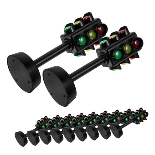 TOYANDONA 12 Stück Teiliges Verkehrsampel Realistische LED Ampelmodelle Pädagogisches Verkehrsschild Lernspielzeug für Vielseitig Einsetzbar für Sandtische und Rollenspiele Stabiles Design von TOYANDONA