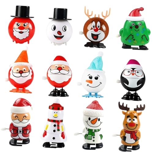 TOYANDONA 12 Stück Teiliges Weihnachts Aufziehspielzeug mit Lustigen Kreativen Mini Wind Up Figuren Niedlich Gestaltet als Party Mitbringsel und Kindergeburtstagsgeschenk für Supplies und TOYANDONA 12 Stück Teiliges Weihnachts Aufziehspielzeug mit Lustigen Kreativen Mini Wind Up Figuren Niedlich Gestaltet als Party Mitbringsel und Kindergeburtstagsgeschenk für Supplies und von TOYANDONA