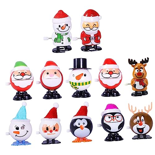 TOYANDONA 12 Stück Teiliges Weihnachts Wind Up Kompakte Tragbare Kunststoff Kinderfiguren Kreative Weihnachtsmotive Fördert Motorische Fähigkeiten und TOYANDONA 12 Stück Teiliges Weihnachts Wind Up Kompakte Tragbare Kunststoff Kinderfiguren Kreative Weihnachtsmotive Fördert Motorische Fähigkeiten und von TOYANDONA