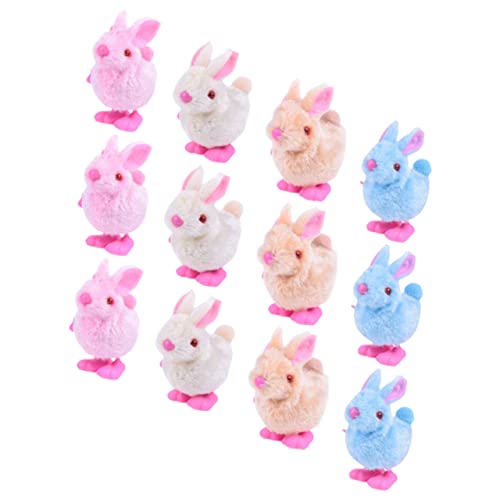 TOYANDONA 12 Stück Teiliges Wind Up mit Plüsch Kaninchen Hüpfende Aufziehhasen Farblich Gemischte Geschenkfüllungen Weiches Kuscheltier für Weihnachten und Partys TOYANDONA 12 Stück Teiliges Wind Up mit Plüsch Kaninchen Hüpfende Aufziehhasen Farblich Gemischte Geschenkfüllungen Weiches Kuscheltier für Weihnachten und Partys von TOYANDONA