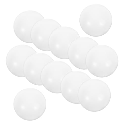TOYANDONA 12 Stück Tischfußball Bälle Weiß Glatt Ersatzkugeln für Mini Tischkicker Foosball Table Parts Fußballspiel Zubehör Kompakt Praktisch von TOYANDONA