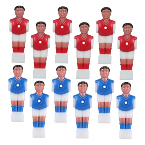 TOYANDONA 12 Stück Tischfußball Figuren Kunststoff Ersatzspieler für Tischfußballspiel Interaktives Tischfußball Zubehör Langlebig und Transportabel von TOYANDONA