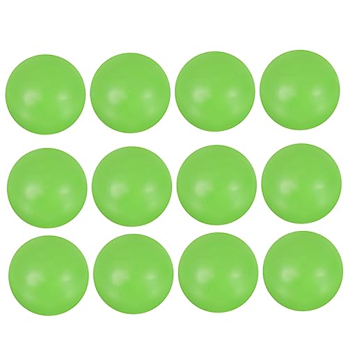 TOYANDONA 12 Stück Tischfußball Zubehör Fußball Bälle für Tischkicker Ersatzbälle für Standard Tischfußballspiele Leuchtendem Grün Langlebig und Leicht von TOYANDONA