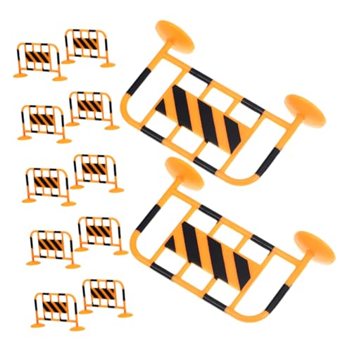 TOYANDONA 12 Stück Transportspielzeug Kleine Straßensperre Spielzeugkegel, Absperrungen Und Verkehrsschilder Kriechkeller Eisenbahn Platz Auto Straßenband Miniatur System Block Harz TOYANDONA 12 Stück Transportspielzeug Kleine Straßensperre Spielzeugkegel, Absperrungen Und Verkehrsschilder Kriechkeller Eisenbahn Platz Auto Straßenband Miniatur System Block Harz von TOYANDONA