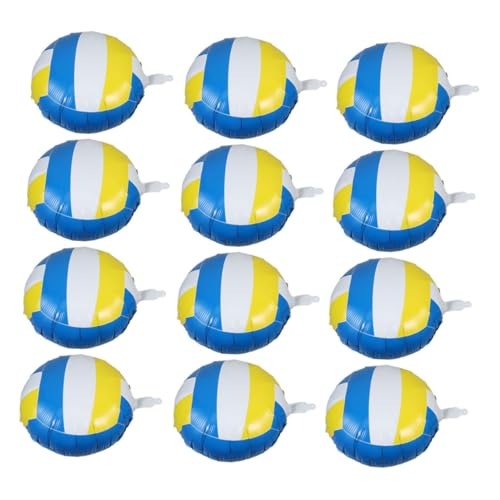 TOYANDONA 12 Stück Volleyball Folienballons für Sportmottopartys Dekoration für Geburtstagsfeiern Volleyball Themenfeiern und Sportliche Anlässe von TOYANDONA