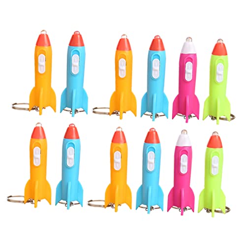 TOYANDONA 12 Stücke Schlüsselanhänger Spielzeug Taschenlampe Rucksack Hängen Schmücken Entzückende Raketen Kopf Keychain Handtasche Kind TOYANDONA 12 Stücke Schlüsselanhänger Spielzeug Taschenlampe Rucksack Hängen Schmücken Entzückende Raketen Kopf Keychain Handtasche Kind von TOYANDONA