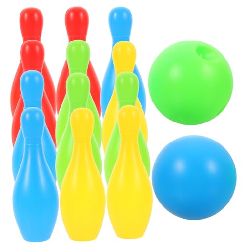 TOYANDONA 12 Teiliges Bowling Set Interaktives Kegelspiel Für Drinnen Und Draußen 10 Bunte Und 2 Bowlingbälle Fördert Eltern Kind Aktivitäten Und Motorische Fähigkeiten TOYANDONA 12 Teiliges Bowling Set Interaktives Kegelspiel Für Drinnen Und Draußen 10 Bunte Und 2 Bowlingbälle Fördert Eltern Kind Aktivitäten Und Motorische Fähigkeiten von TOYANDONA