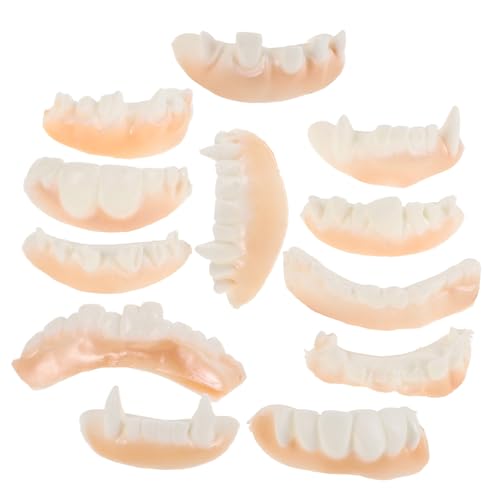 TOYANDONA 12 Teiliges Halloween Zahnersatz Set Halloween Zähne Maskerade Zahnstocher Vampir Halloween Kostüm Vampirzähne Reißzähne Für Cosplay Zahnfleisch Halloween Kostüme TOYANDONA 12 Teiliges Halloween Zahnersatz Set Halloween Zähne Maskerade Zahnstocher Vampir Halloween Kostüm Vampirzähne Reißzähne Für Cosplay Zahnfleisch Halloween Kostüme von TOYANDONA