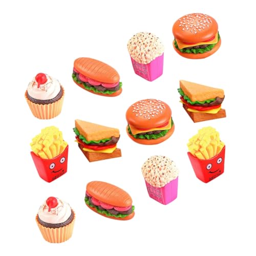TOYANDONA 12-teiliges Fast-Food-spielzeugset Make It Mini Food Set Spiellebensmittel Für Jungen Und Mädchen von TOYANDONA