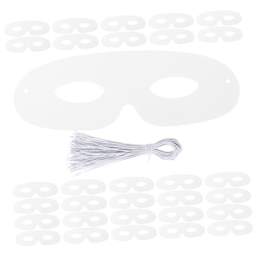 TOYANDONA 120Stücke DIY Leere Weiße Papiermasken mit Elastischen Seilen Bastelmasken für Erwachsene für Halloween Karneval Maskerade und Kreative Kostümpartys TOYANDONA 120Stücke DIY Leere Weiße Papiermasken mit Elastischen Seilen Bastelmasken für Erwachsene für Halloween Karneval Maskerade und Kreative Kostümpartys von TOYANDONA