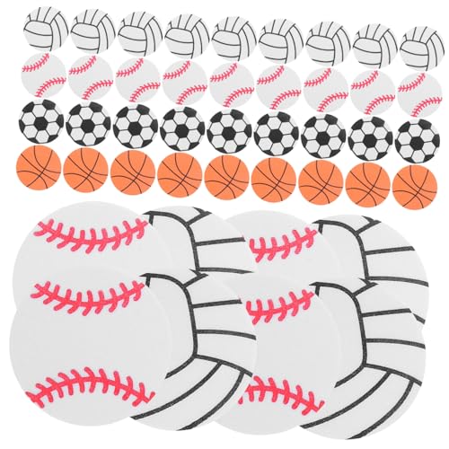 TOYANDONA 120st Blasen-fußball-Aufkleber DIY Sportball-Aufkleber Aufkleber Für Sportbälle Selber Machen Aufkleber Zum Thema Sportball Aufkleber Für Ball-Mottoparty Eva von TOYANDONA