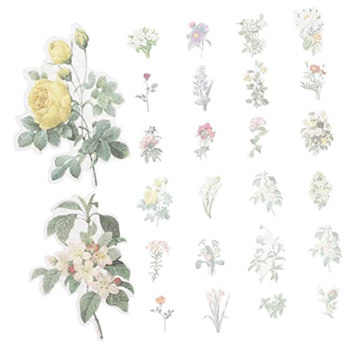 TOYANDONA 120st Vintage Blumen Aufkleber Postkartenaufkleber Album-Aufkleber Selbstklebender Planer-Aufkleber Zubehör Für Ästhetische Journale Verschönerungsaufkleber Scrapbook-Kits PVC TOYANDONA 120st Vintage Blumen Aufkleber Postkartenaufkleber Album-Aufkleber Selbstklebender Planer-Aufkleber Zubehör Für Ästhetische Journale Verschönerungsaufkleber Scrapbook-Kits PVC von TOYANDONA