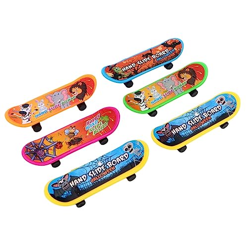 TOYANDONA 12St Mini-Skateboards Kidcraft-Spielset Spielzeug für Kinder Kinderspielzeug Spielzeuge Finger-Skateboard-Spielzeug Mini-Skateboard-Spielzeug Halloween Griffbrett Geschenktasche von TOYANDONA
