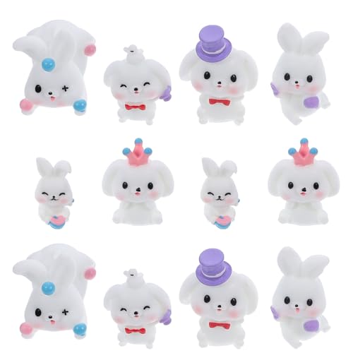 TOYANDONA 12stücke Miniatur Kaninchen Figuren Für Garten Deko Niedliche Cartoon Hasen Modelle Für Mikro-landschaften Puppenhäuser Und Ostern Dekoration TOYANDONA 12stücke Miniatur Kaninchen Figuren Für Garten Deko Niedliche Cartoon Hasen Modelle Für Mikro-landschaften Puppenhäuser Und Ostern Dekoration von TOYANDONA