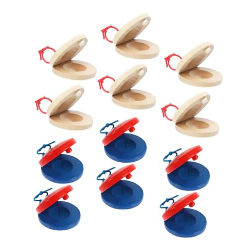 TOYANDONA 12stücke Teiliges Holz-castagnetten Für Junge Mädchen Musikinstrumente Rhythmus Und Musikalischem Talent Für Kleinkinder Und Vorschulkinder TOYANDONA 12stücke Teiliges Holz-castagnetten Für Junge Mädchen Musikinstrumente Rhythmus Und Musikalischem Talent Für Kleinkinder Und Vorschulkinder von TOYANDONA
