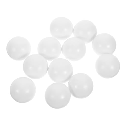 TOYANDONA 32mm Weiß Glatte Mini Foosball 12 Pack Fußball Tabelle Spiel Ersatz HIPS Spiel Zubehör von TOYANDONA