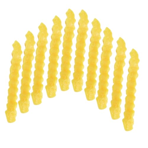 TOYANDONA 12St Simulierte Wellpappe-Pommes Frites Spielzeug für die Küche Simulation Pommes Frites Spielzeuge Pommes frittes Modelle künstliche Requisiten Simulation Pommes-Frites-Modell PVC von TOYANDONA