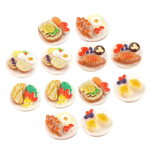 TOYANDONA Miniatur-dessertmodelle Gefälschte Mini-Lebensmittel 12 Stück Gemischte Stile Mini-spiellebensmittel Für Das Puppenhaus Miniatur-esszimmer von TOYANDONA