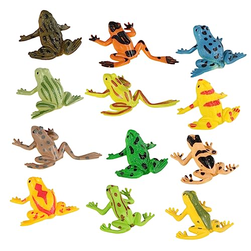 TOYANDONA 12Stücke Frosch Stress Linderndes Modell für Figuren aus Langlebigem Dekorieren für und Sammlungen TOYANDONA 12Stücke Frosch Stress Linderndes Modell für Figuren aus Langlebigem Dekorieren für und Sammlungen von TOYANDONA