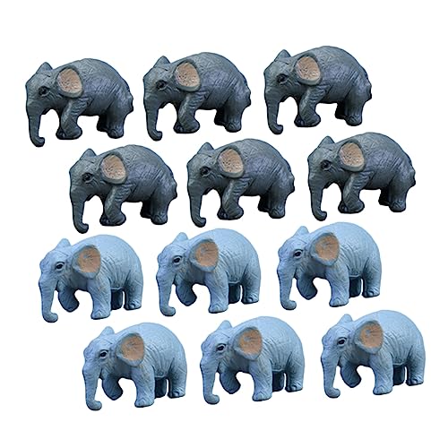TOYANDONA 12Stücke Mini Figuren Dekorative Bonsai für Garten und Tierfiguren und Hellfarbe von TOYANDONA
