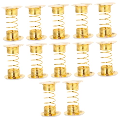 TOYANDONA 12Stücke Teiliges Auto Armaturenbrett Federbasis Spielzeugpuppe DIY Federbasis für Wackelnde Köpfe Langlebige Metallkonstruktion für Autos und Mehr von TOYANDONA