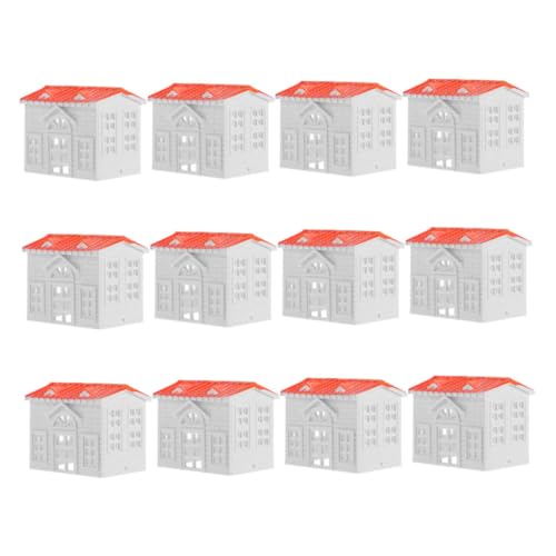 TOYANDONA 3D Villa Modell Sammlung 12 Stücke Miniatur Cottage Bonsai Terrarium Figuren Für von TOYANDONA