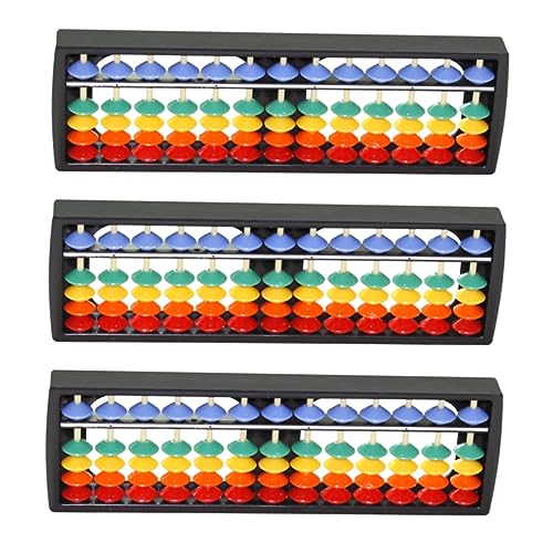 TOYANDONA 13 Stellige Bunte Abakus Zählrahmen Für Tragbares Rechentool Zur Der Mathematischen Fähigkeiten Und des Gehirntrainings Lernspielzeug Für Ab 3 von TOYANDONA