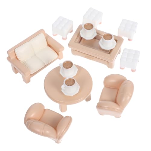TOYANDONA 13 Stück Teiliges Miniaturmöbel Set für Puppenhäuser Realistisches Sofa und Couchtisch für Kreative Rollenspiele und Dekoration Wohn und Kinderzimmern TOYANDONA 13 Stück Teiliges Miniaturmöbel Set für Puppenhäuser Realistisches Sofa und Couchtisch für Kreative Rollenspiele und Dekoration Wohn und Kinderzimmern von TOYANDONA