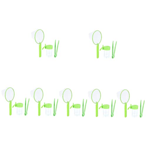 TOYANDONA 14 Sätze Insekten Beobachtung outdoorspielzeug Outdoor Spielzeug Dirndl grün Farbe grün Zange Kinder-Explorer-Tool Lebenserziehungs-Kit Puzzle Käfig Sammelbox einstellen Plastik von TOYANDONA