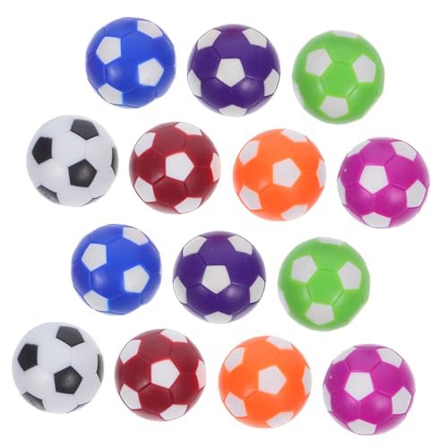 TOYANDONA 14 Stück Bunte Mini Tischfußballbälle für Tischkicker Fußballspiel Ersatzbälle Glatte Oberfläche Leicht zu Reinigen Spielverbessernd für Unterhaltung von TOYANDONA