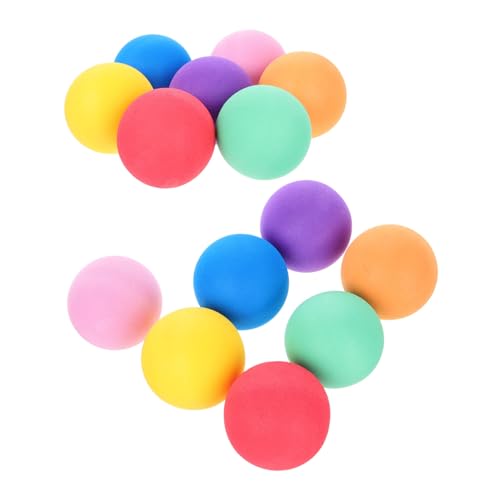 TOYANDONA 14 Stück Teiliges Soft Schwammbälle Bunte Kleine Schwamm Kugeln Leicht zu Reinigen Indoor für Fördert Farbenerkennung und Motorische Fähigkeiten von TOYANDONA