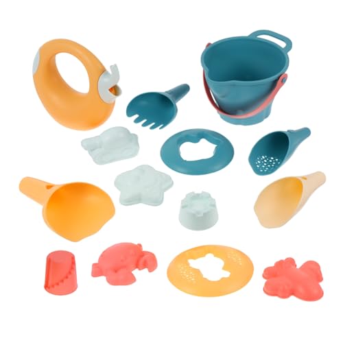 TOYANDONA 14 Stück Teiliges Strandspielzeug Set für Bunte Sandformen und Eimer Strapazierfähige Kinderfreundliche Spielsachen Kreativität Farbverständnis und Sozialem Am Strand oder TOYANDONA 14 Stück Teiliges Strandspielzeug Set für Bunte Sandformen und Eimer Strapazierfähige Kinderfreundliche Spielsachen Kreativität Farbverständnis und Sozialem Am Strand oder von TOYANDONA