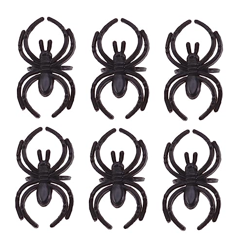 TOYANDONA 144St Halloween-Ring-Requisiten Halloween Party Halloween Halloween Candies Halloween assecoires Spinnenringe Halloween-Gefallen Neonstab klingelt Partyring Black von TOYANDONA