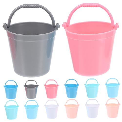TOYANDONA 14St Kleiner Eimer für kinderspielzeug wischeimer wasserfass wasserfässer Szene Requisiten Modell eines Garteneimers Wassereimer Eimermodell für Minihaus Plastik TOYANDONA 14St Kleiner Eimer für kinderspielzeug wischeimer wasserfass wasserfässer Szene Requisiten Modell eines Garteneimers Wassereimer Eimermodell für Minihaus Plastik von TOYANDONA