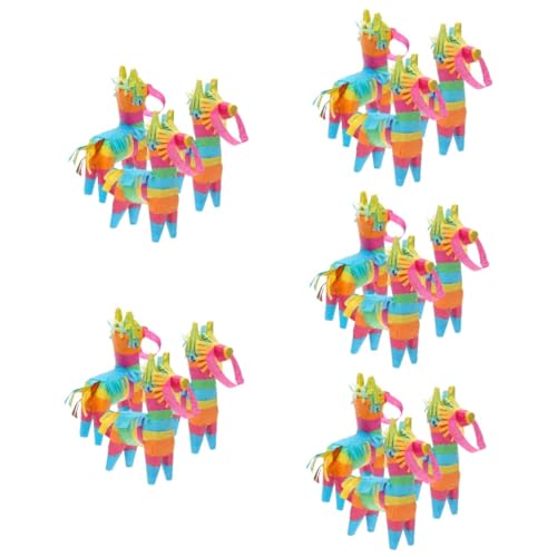 TOYANDONA 15 Stk Mexikanische Piñata Geburtstagsfeier Piñata Fiesta-taco-partyzubehör Piñata Mit Nutztieren Mexikanisches Themendekor Bunte Pinata Gefüllte Piñata Handbuch Papier Kind Mexiko von TOYANDONA