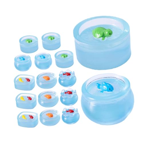 TOYANDONA 15 Stück Leuchtende Mini Fischschalen Figuren aus Resin für Puppenhaus Deko Mikrolandschaft Zubehör Mini Aquarium Ornamente Tiny Goldfisch Tank Dekoration TOYANDONA 15 Stück Leuchtende Mini Fischschalen Figuren aus Resin für Puppenhaus Deko Mikrolandschaft Zubehör Mini Aquarium Ornamente Tiny Goldfisch Tank Dekoration von TOYANDONA