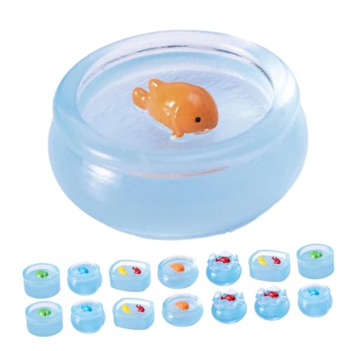 TOYANDONA 15 Stück Luminous Miniatur Fischschalen Figuren für Puppenhaus Dekoration Leuchtende Goldfischbecken Mikro Landschaft Zubehör Resin Ornamente für Mini Aquarium Deko TOYANDONA 15 Stück Luminous Miniatur Fischschalen Figuren für Puppenhaus Dekoration Leuchtende Goldfischbecken Mikro Landschaft Zubehör Resin Ornamente für Mini Aquarium Deko von TOYANDONA
