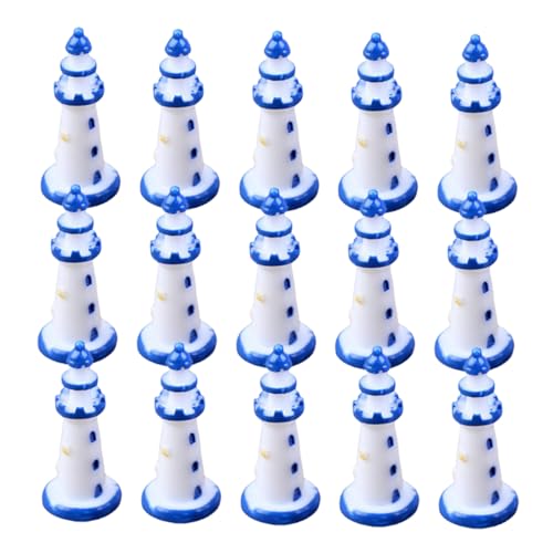TOYANDONA 15 Stück Miniatur Leuchtturm Deko Mediterrane Ornamente Mikrolandschaft Leuchtturm Figuren für Puppenhäuser und Tischdekoration TOYANDONA 15 Stück Miniatur Leuchtturm Deko Mediterrane Ornamente Mikrolandschaft Leuchtturm Figuren für Puppenhäuser und Tischdekoration von TOYANDONA