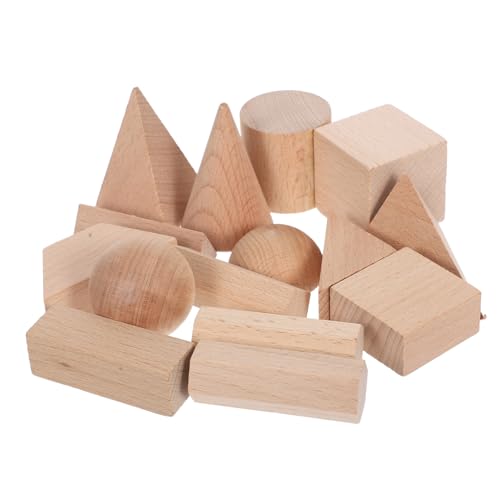 TOYANDONA 15 Stück Montessori Lernspielzeug aus Buchenholz für Kreative Bauaktivitäten und Mathematische Fähigkeiten im Vorschul und Grundschulalter TOYANDONA 15 Stück Montessori Lernspielzeug aus Buchenholz für Kreative Bauaktivitäten und Mathematische Fähigkeiten im Vorschul und Grundschulalter von TOYANDONA
