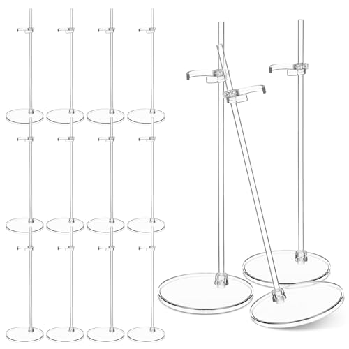 TOYANDONA 15 Stück Puppenständer Für 8 Bis 12 Zoll Große Puppen Transparente Puppenständer-Unterstützung Mit Verstellbarem Taillenclip Actionfiguren-Ständer-Puppenzubehör TOYANDONA 15 Stück Puppenständer Für 8 Bis 12 Zoll Große Puppen Transparente Puppenständer-Unterstützung Mit Verstellbarem Taillenclip Actionfiguren-Ständer-Puppenzubehör von TOYANDONA