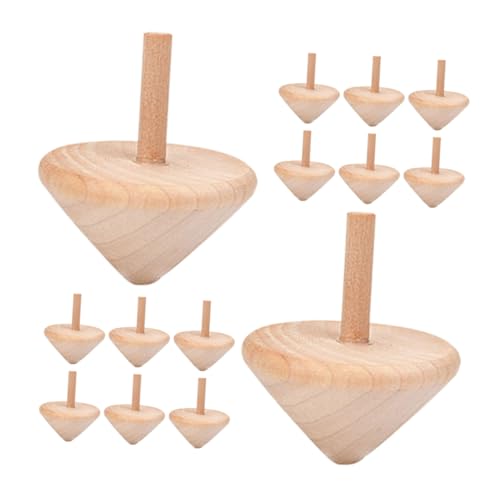 TOYANDONA 15 Stück Teiliges Holz Drehtops zum Bemalen Spinning Top DIY Kreativspielzeug zur Motorischer Fähigkeiten und Künstlerischer Gestaltung Leicht Tragbar für Bastelprojekte und TOYANDONA 15 Stück Teiliges Holz Drehtops zum Bemalen Spinning Top DIY Kreativspielzeug zur Motorischer Fähigkeiten und Künstlerischer Gestaltung Leicht Tragbar für Bastelprojekte und von TOYANDONA