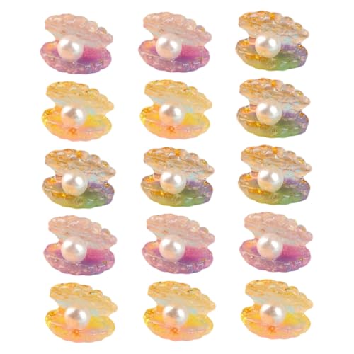 TOYANDONA 15 Stück Teiliges Leuchtende Miniatur Muscheln mit Perle Resin Dekorationen Langlebige Handgefertigte Schmuckanhänger für DIY Meerjungfrauen Themen Party und Garten Dekor TOYANDONA 15 Stück Teiliges Leuchtende Miniatur Muscheln mit Perle Resin Dekorationen Langlebige Handgefertigte Schmuckanhänger für DIY Meerjungfrauen Themen Party und Garten Dekor von TOYANDONA