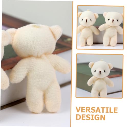 TOYANDONA 15 Stück Teiliges Mini Bär Plüschtier Schlüsselanhänger Leichte Stoffbären Dekorative DIY Anhänger für Taschen Sofa und Geschenkverpackungen Tragbare Mini Bär Deko von TOYANDONA