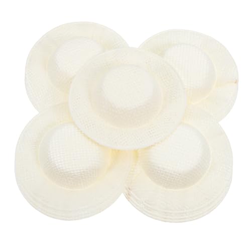 TOYANDONA 15 Stück Teiliges Miniatur Imitationsstrohhüte Handgestrickt Leichte Mini Hut Dekoration Sombrero Miniaturen für DIY Puppenzubehör und Bastelprojekte von TOYANDONA