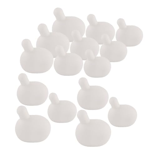 TOYANDONA 15 Stück Teiliges Silikon Bubble Inserts Weiß Langlebige Weiche DIY Ersatzteile für Squeeze Toys und Bubble Dolls rutschfest Einfach zu Reinigen Geeignet für Kreative Seifenblasen von TOYANDONA