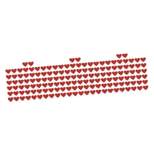 TOYANDONA 150 STK Aufkleber aus Papier Heart Stickers Herzförmige Aufkleber Romantische Kratzkarten goldene Rubbeletiketten DIY Die bettwäsche Nagelaufkleber Rubbellose Etiketten kleben rot von TOYANDONA