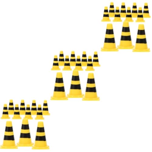 TOYANDONA 150 STK Simulationsrequisiten für Straßensperren Straßensperrenmodell aus Kunststoff Sportspielzeug für Kinder Kinderspielzeug Spielzeuge Embleme Straßenschild Spielzeug Mini-Kegel von TOYANDONA