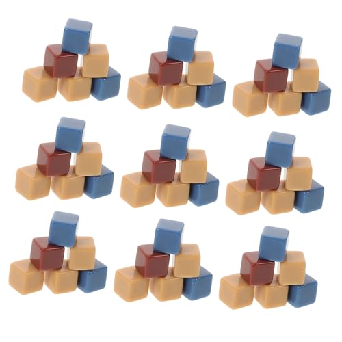 TOYANDONA 150 Stück Blanko Würfel 8 Mm Sechsseitig Acrylwürfel Mit Aufbewahrungsbox Für Die Herstellung Kreativer Spiele Brettspiel Requisiten Mathematikunterricht von TOYANDONA