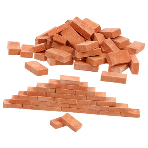 TOYANDONA 150 Stück Maßstab DIY Sandkasten Zubehör Rote Modellziegel für Landschaftsbau Glatte Oberfläche Langlebige Tonmaterialien für Puppenhaus und Diorama TOYANDONA 150 Stück Maßstab DIY Sandkasten Zubehör Rote Modellziegel für Landschaftsbau Glatte Oberfläche Langlebige Tonmaterialien für Puppenhaus und Diorama von TOYANDONA