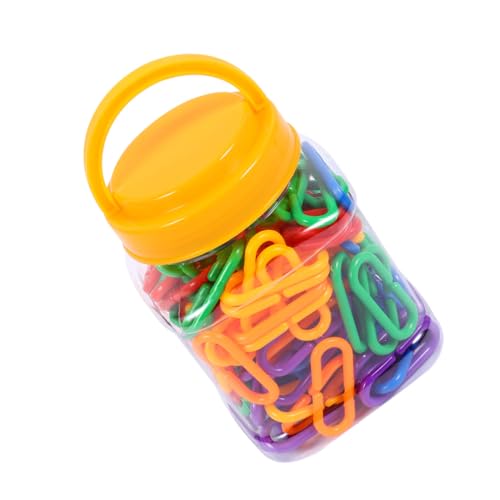 TOYANDONA 150 Stück Teiliges Farbenfrohes Kunststoff C Clips Kettenglieder Sicherer Leichter DIY Spielzeugketten Bausatz für Ab Jahren Fördert Kreativität Feinmotorik und Lernspaß im TOYANDONA 150 Stück Teiliges Farbenfrohes Kunststoff C Clips Kettenglieder Sicherer Leichter DIY Spielzeugketten Bausatz für Ab Jahren Fördert Kreativität Feinmotorik und Lernspaß im von TOYANDONA